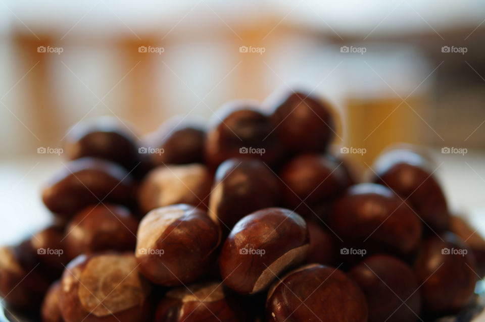 autumn bokeh chestnuts mission5 by lexlebeur