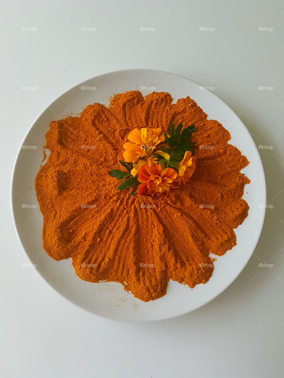 Orange plate of beauty