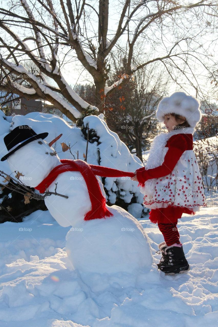 Snowman and Anne