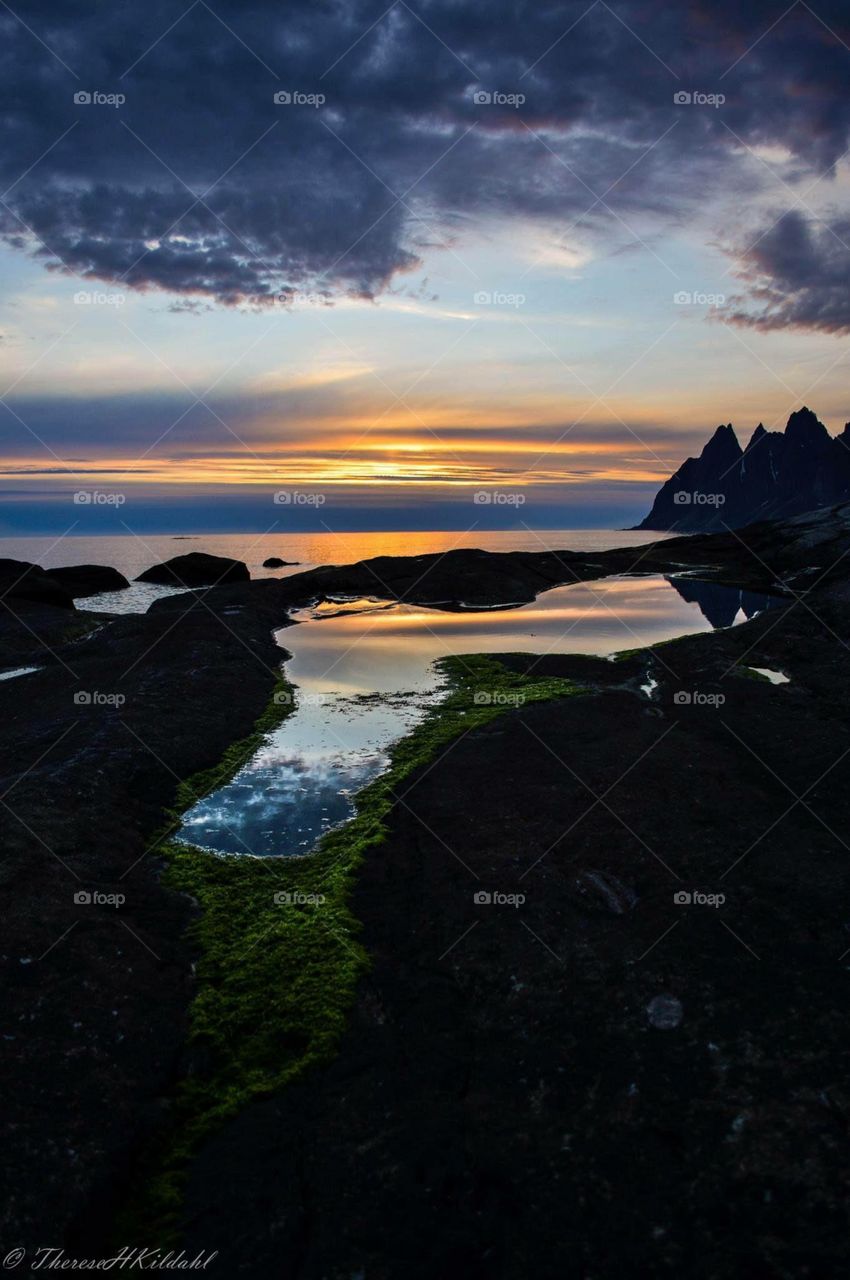 This is from the popular place on the Island Senja in the North of Norway. Location: Tungenesset. Itsa Beautiful place to take photos.