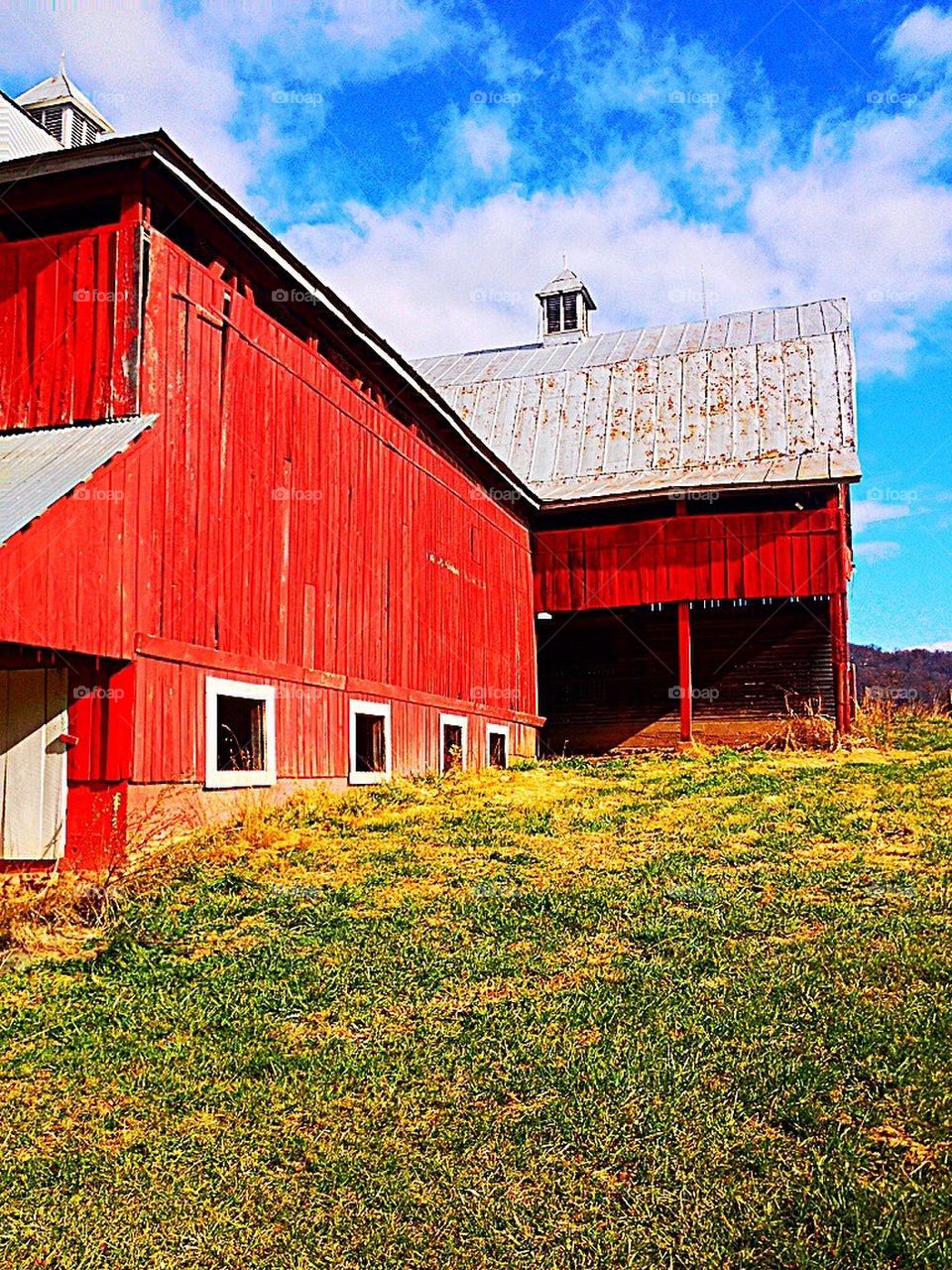 Big red barn