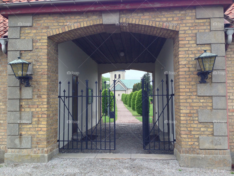 KYRKA, ENTRÉ , CHURCH, ENTRANCE, TREE