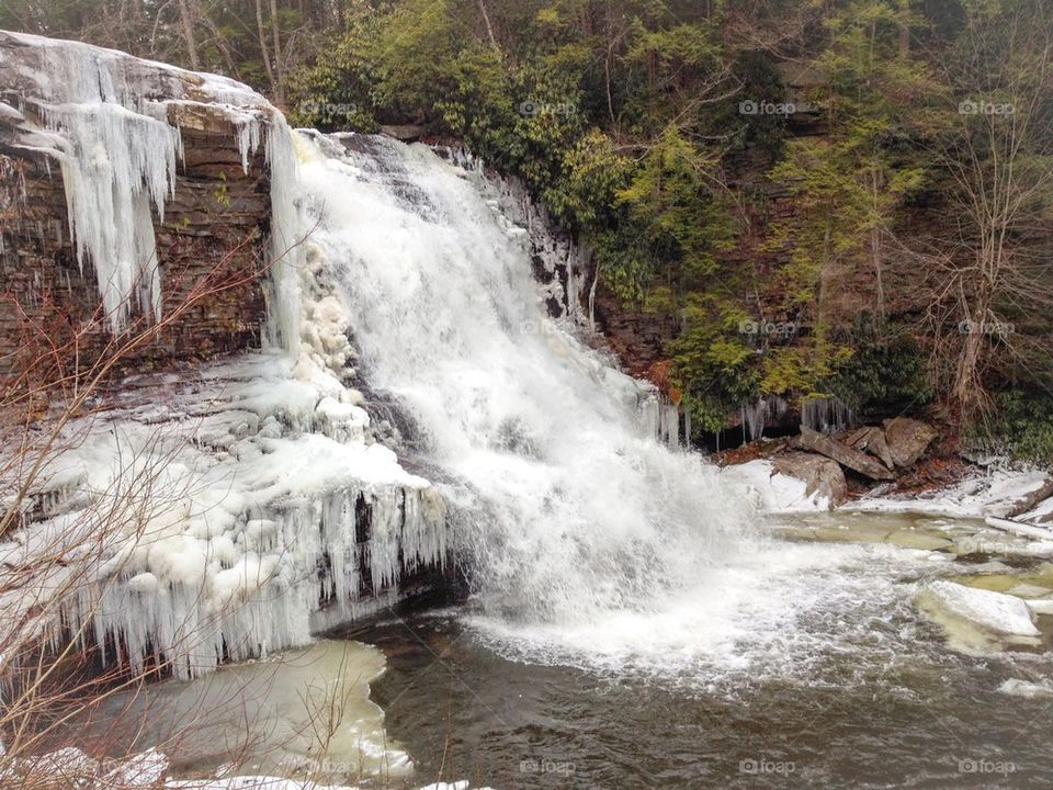 Frozen falls