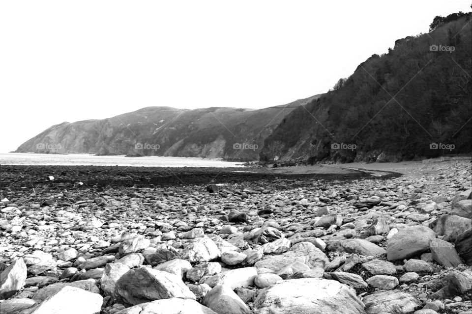 Lynmouth beach