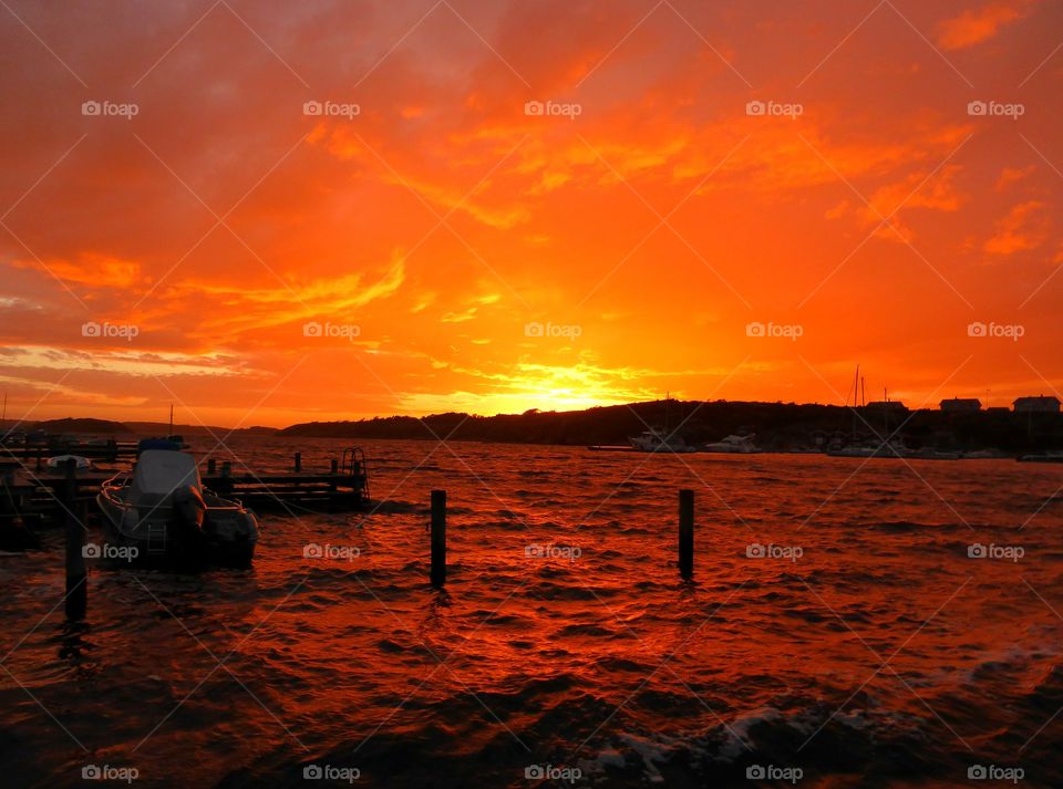 Firecolored sunset