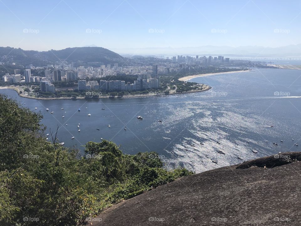 Rio de Janeiro rock and sea