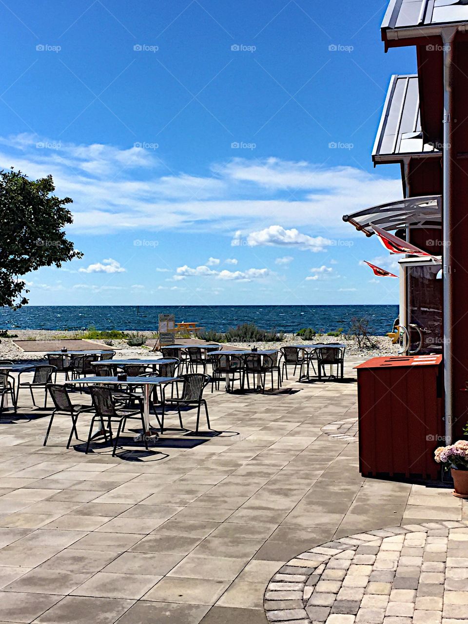 Outdoor seating with has views! 