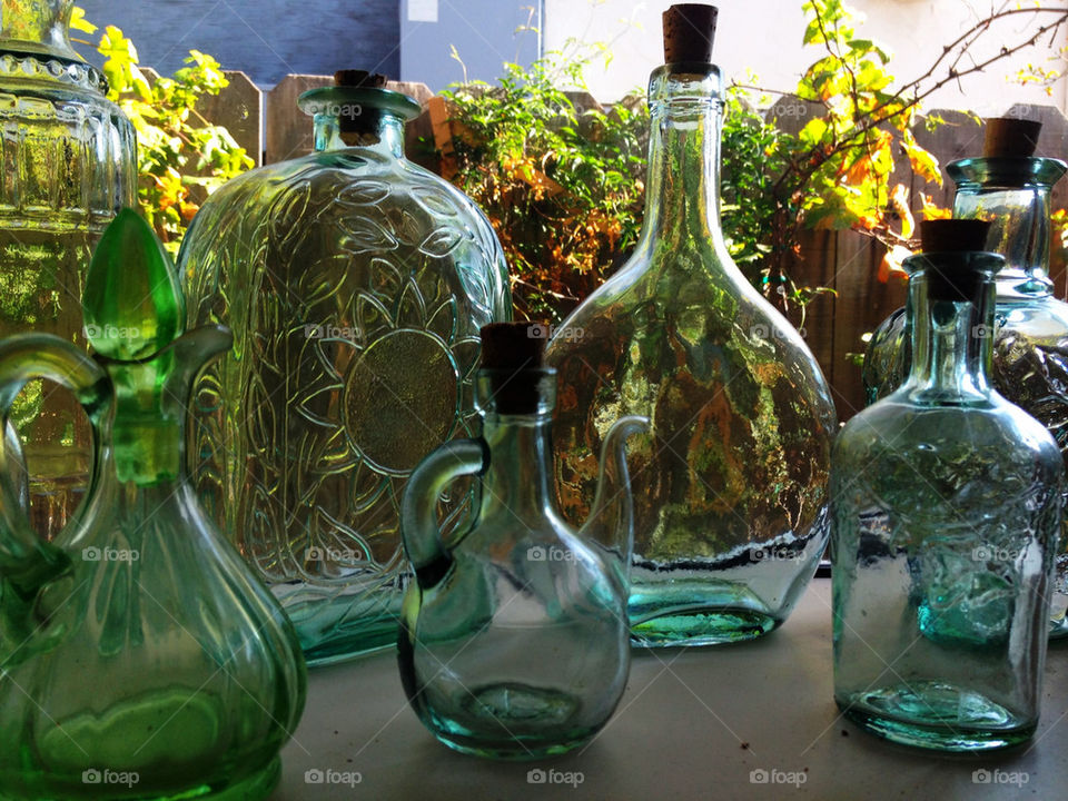 summer vintage window bottles by emmanuelgr