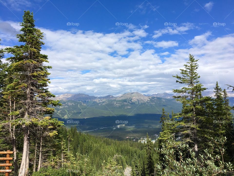View from the top of Lake Louise