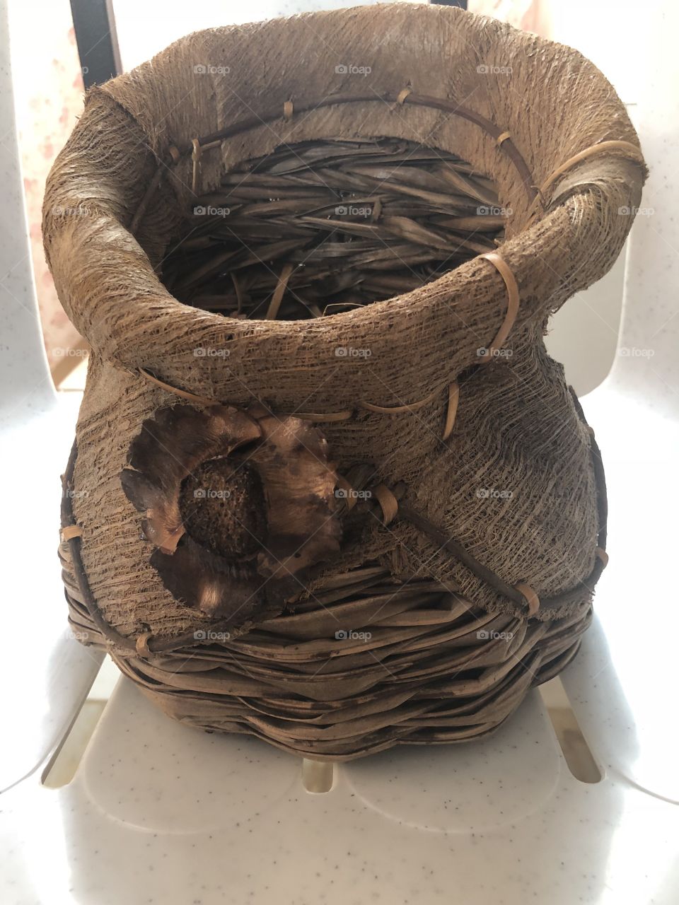 Flower base basket originally made in Antequera bohol Philippine 