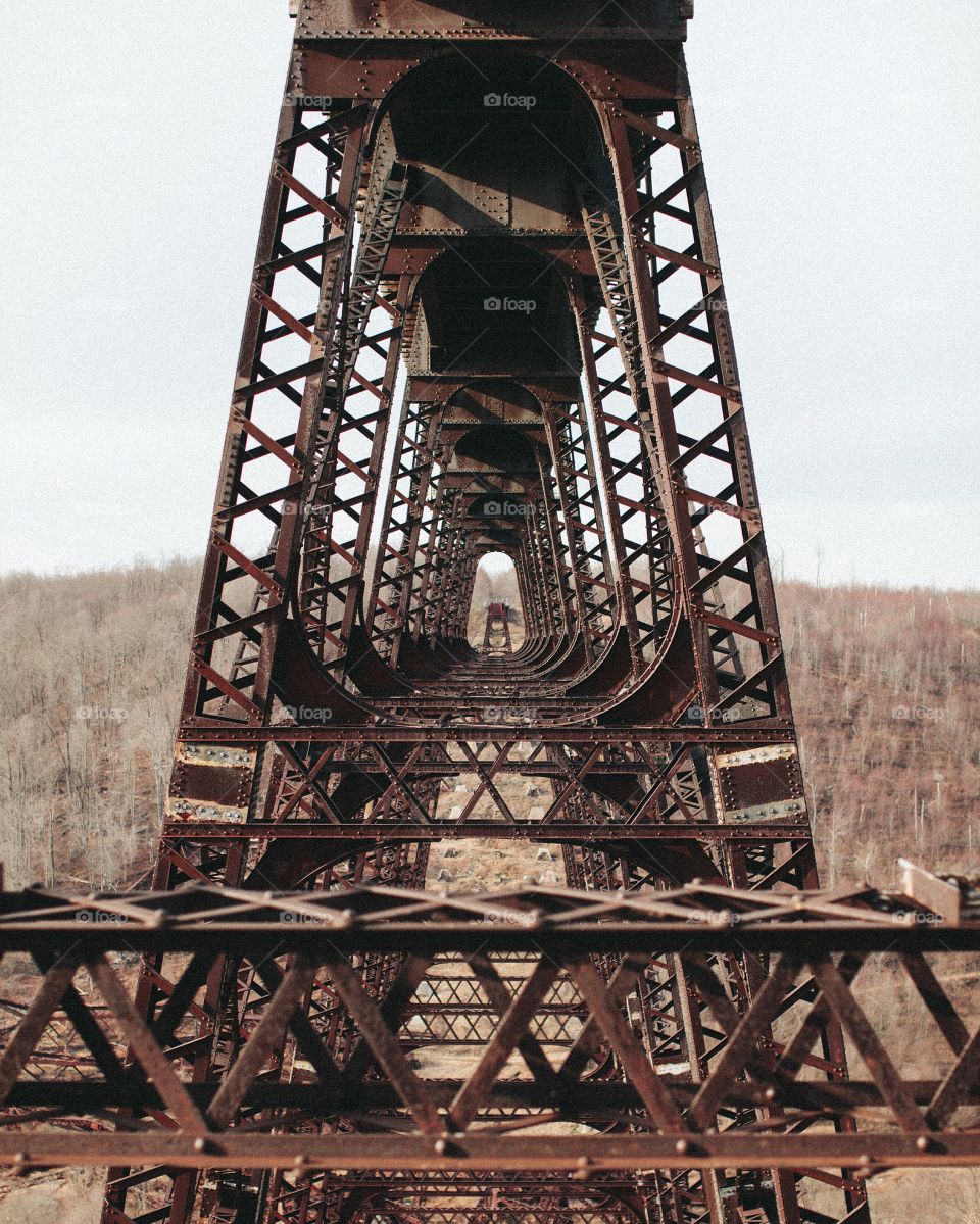 Iron, No Person, Steel, Locomotive, Bridge