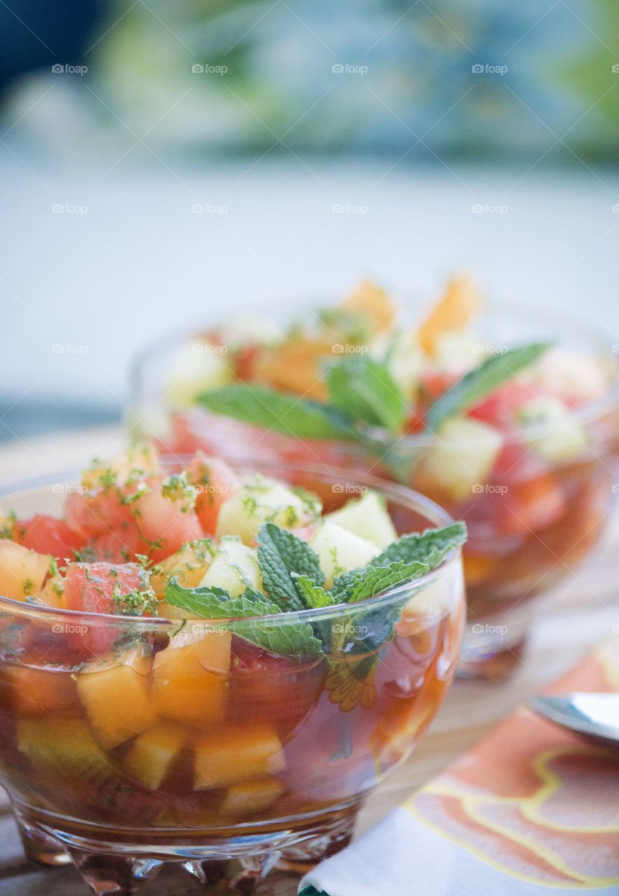 Refreshing fruit salad 