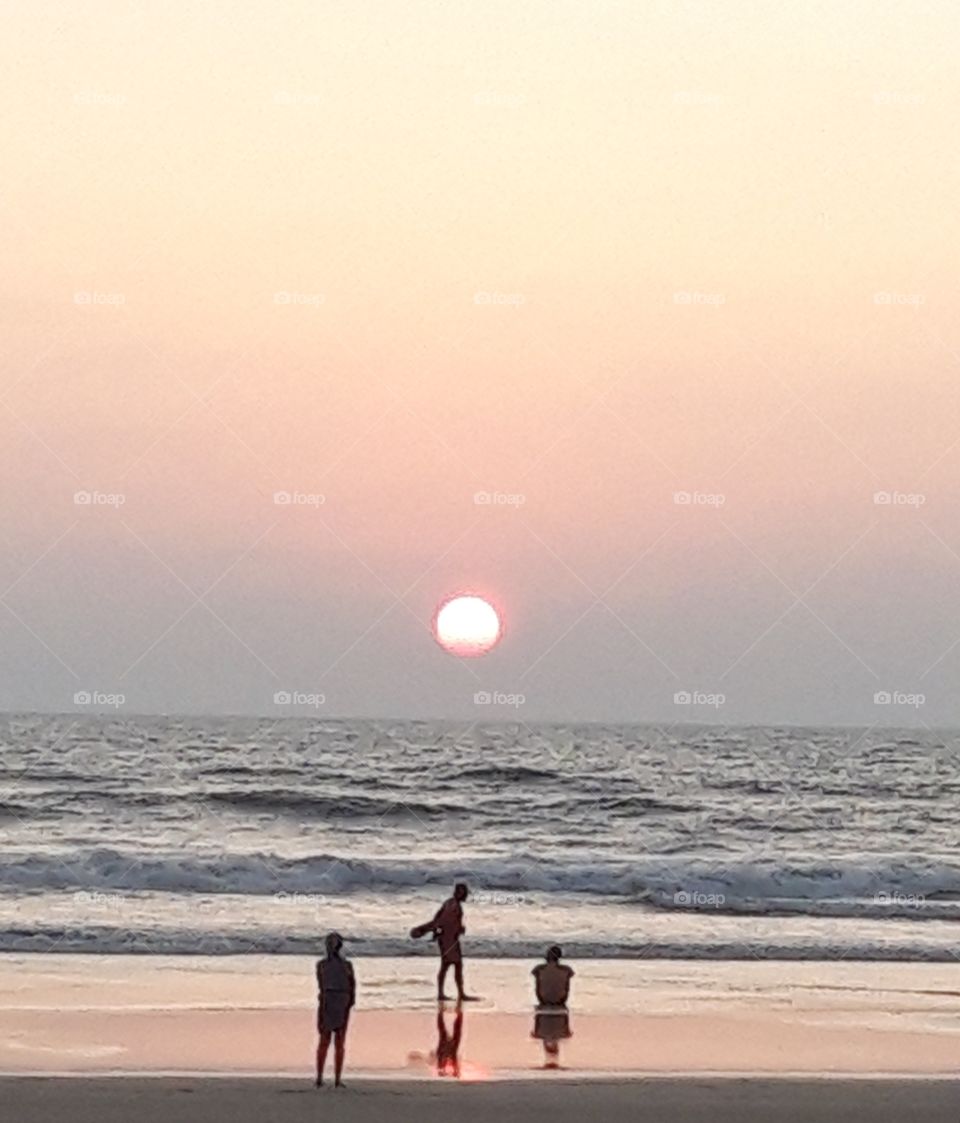 sunset in Goa