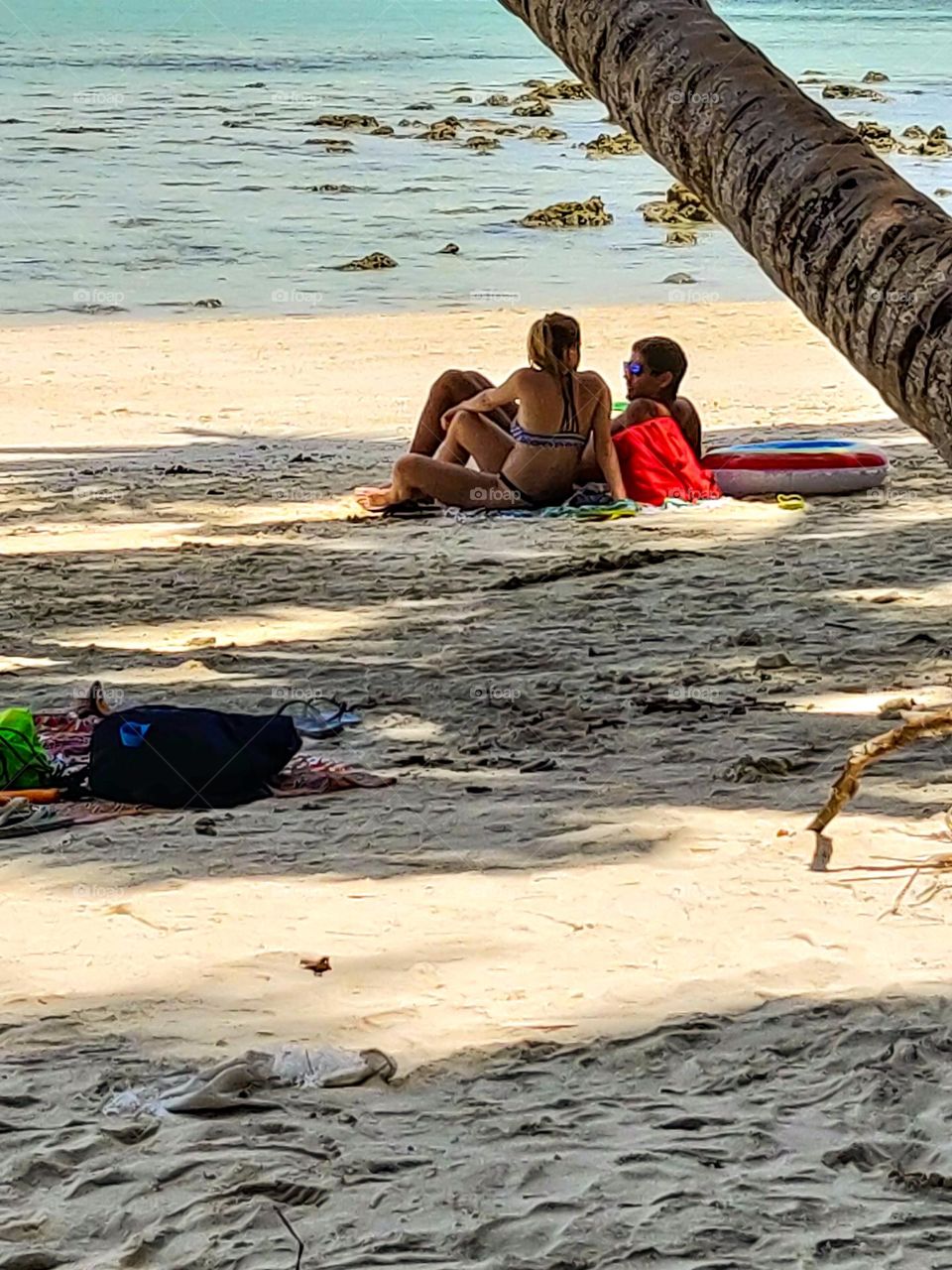 Romantic beach date and spending of time with loved one