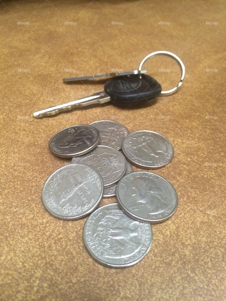 Quarters and keys galore 