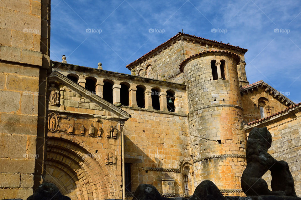 Colegiate church of Santillana del Mar, Cantabria, Spain.