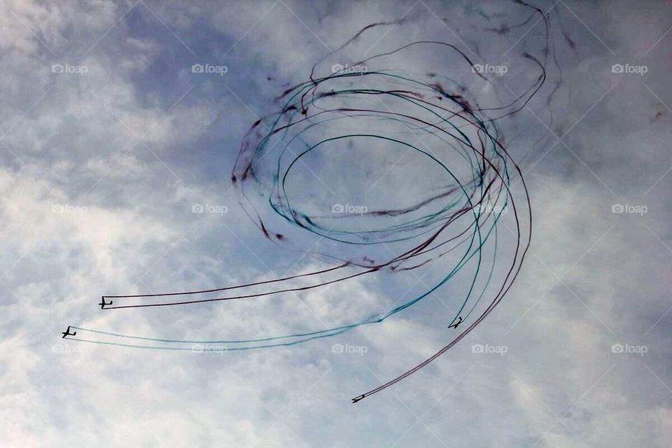 drawing on the clouds