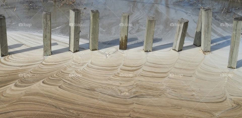 Cappuccino color water foam