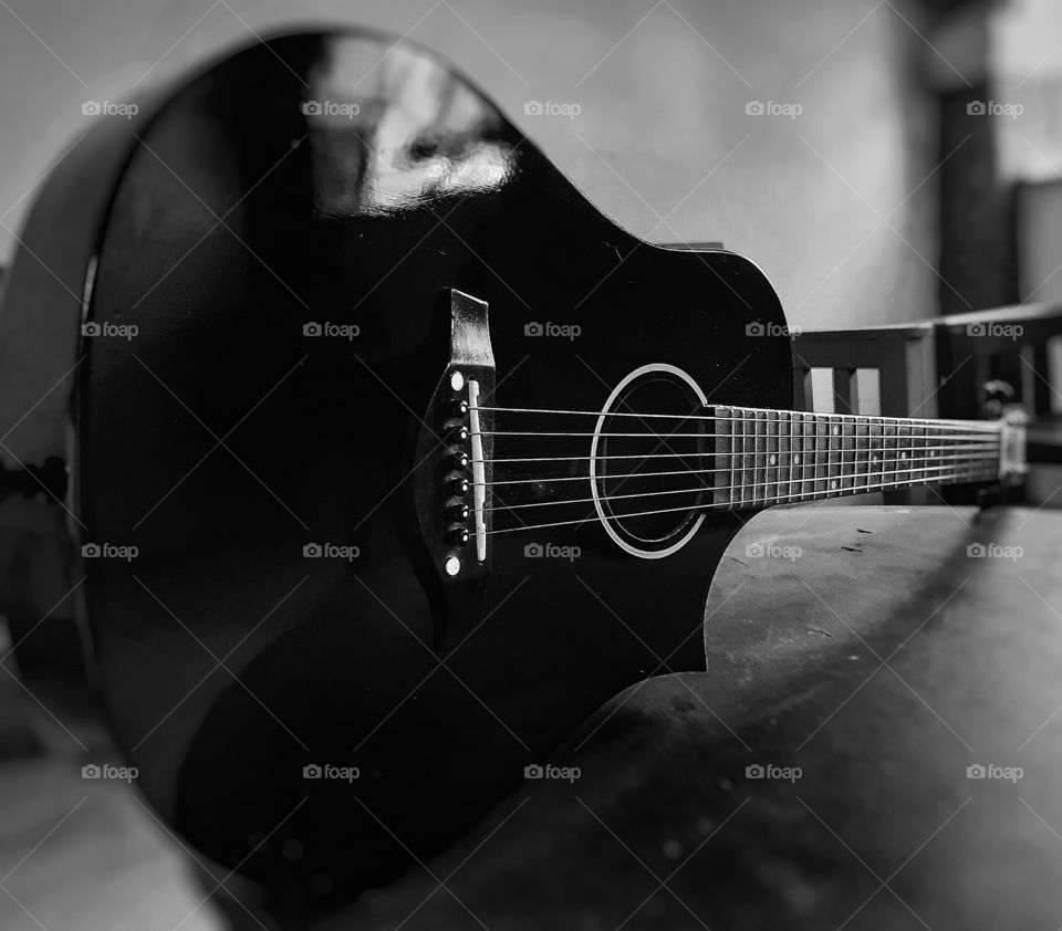 Black guitar