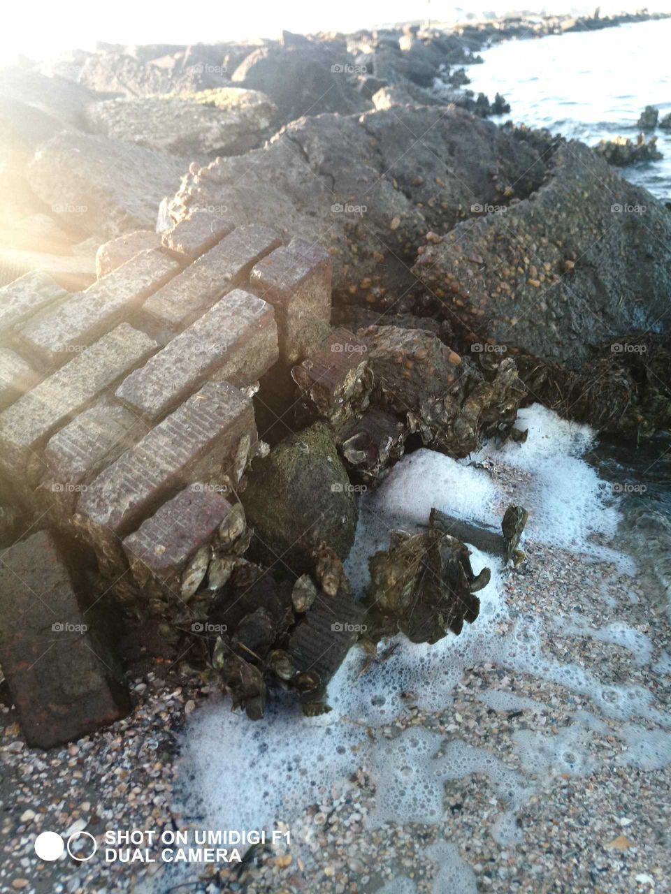 man made wall barrier OCEANSIDE