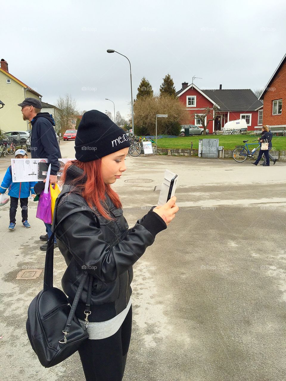 Girl using her phone