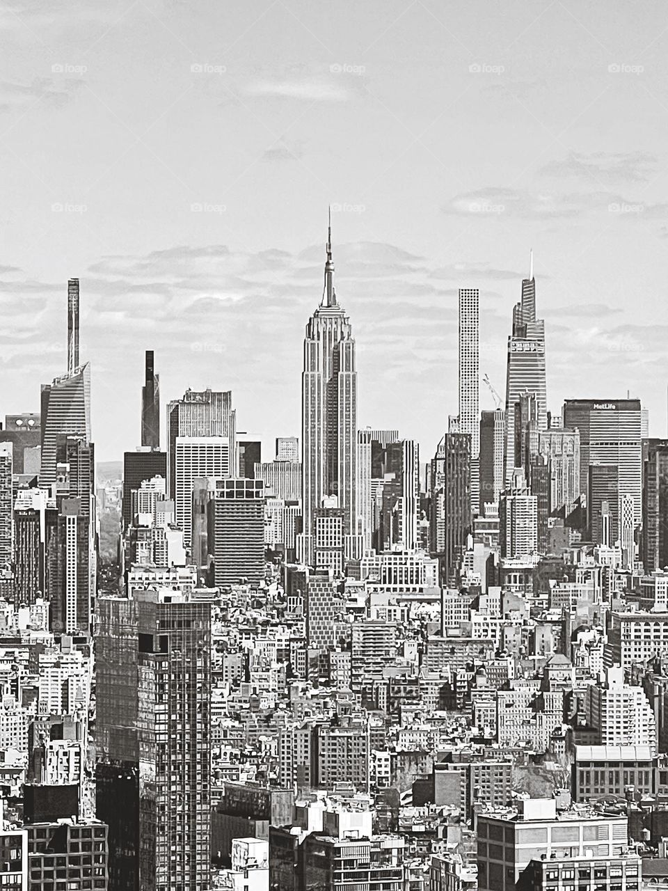 View of New York from one of its skyscrapers 