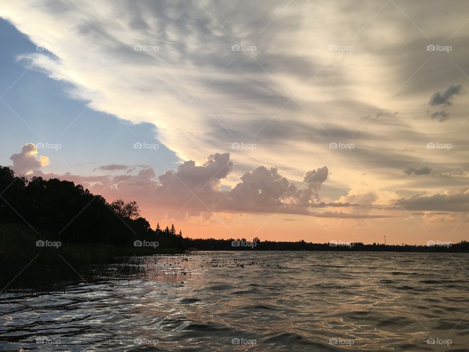 Sunset, Water, Dawn, Beach, No Person