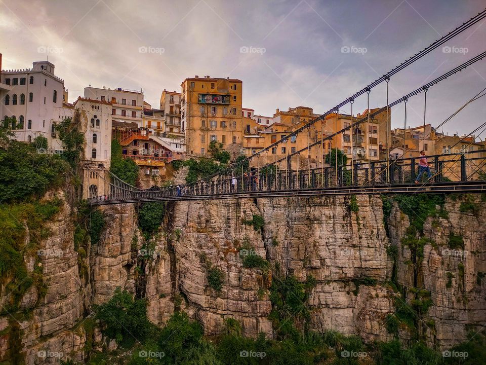 mellah slimane bridge in constantine city