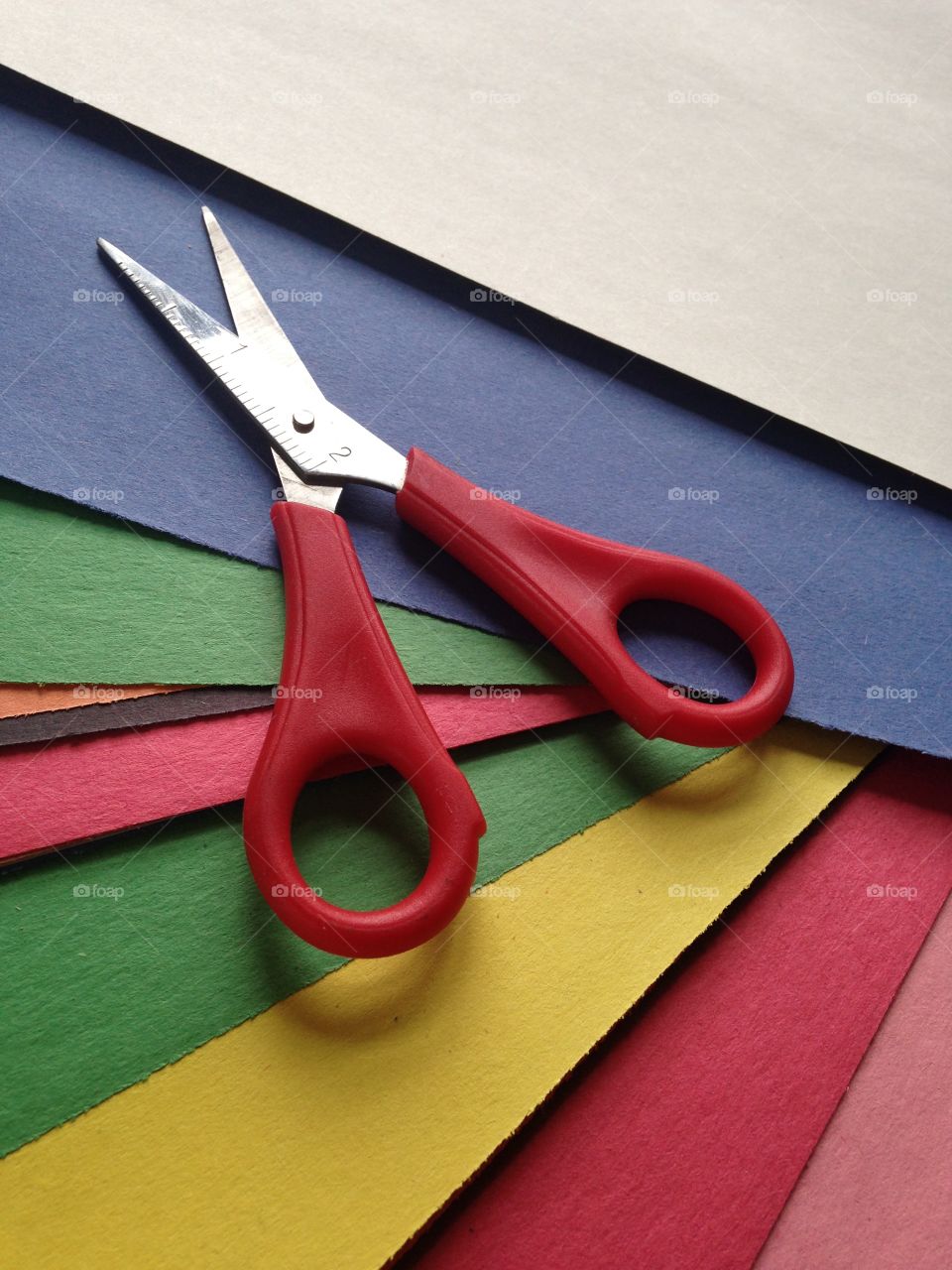 Construction paper and scissors 