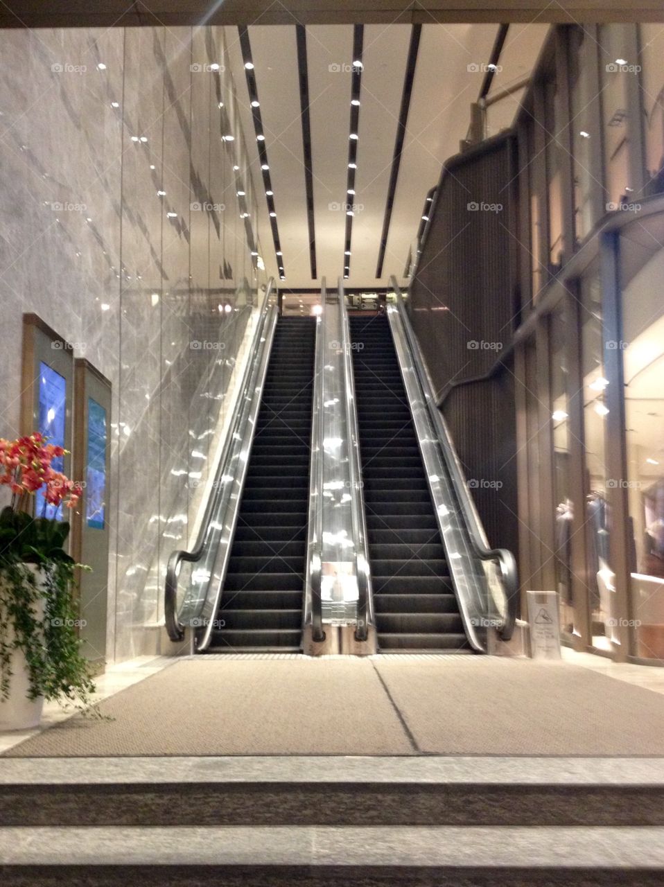 Escalator in the mall