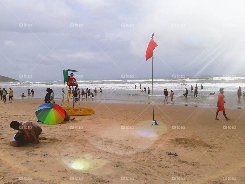 Life Guards human beach water safty flag I like too