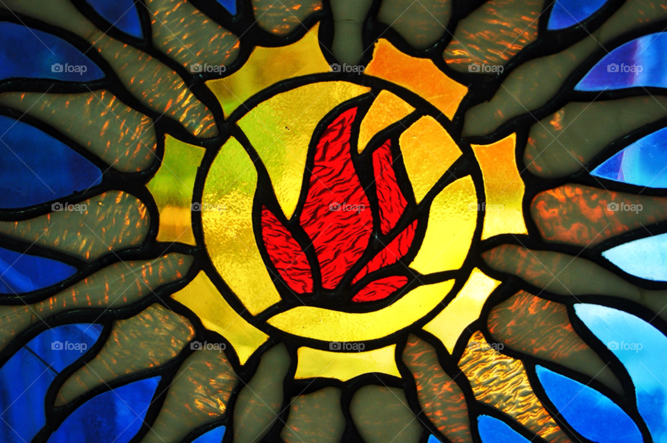 light glass church colorful by delvec