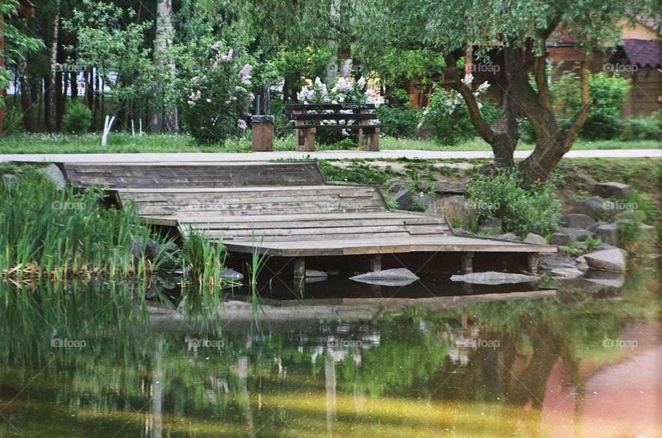 jetty on the lake