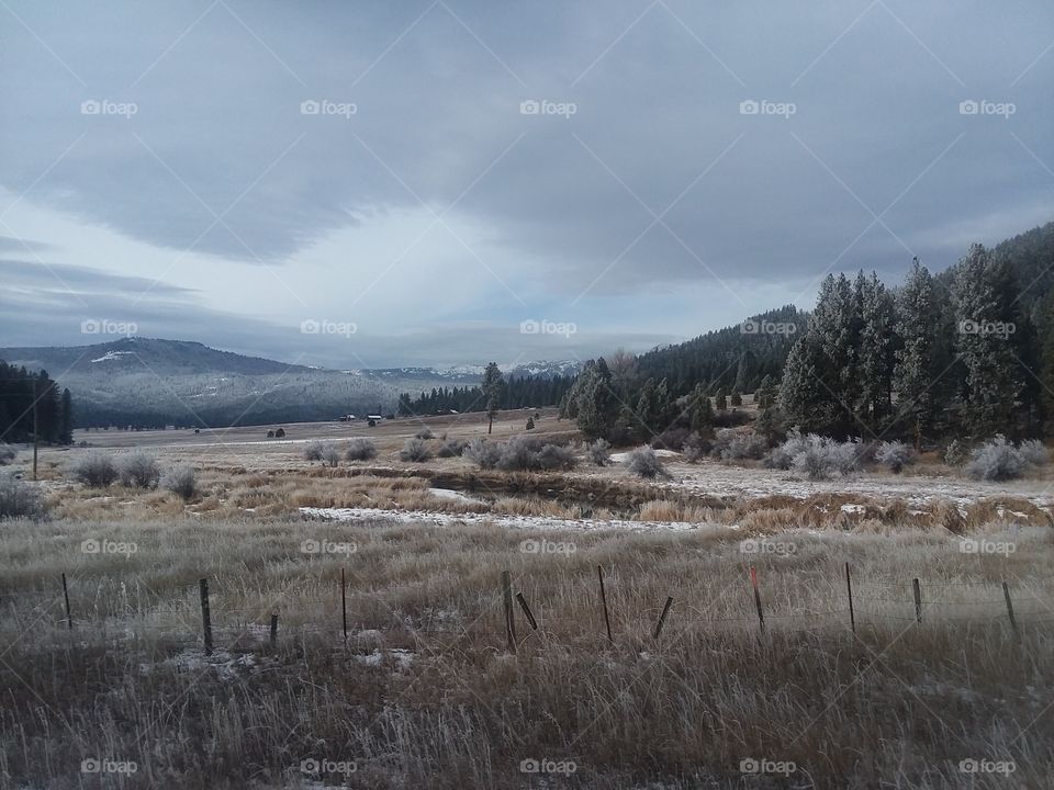 Winter Mountain Scenery
