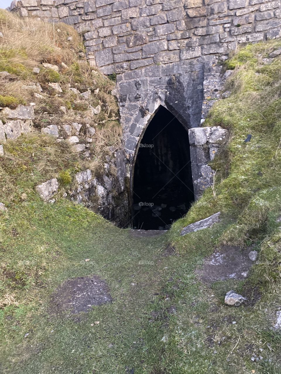Castle remains in Wales.