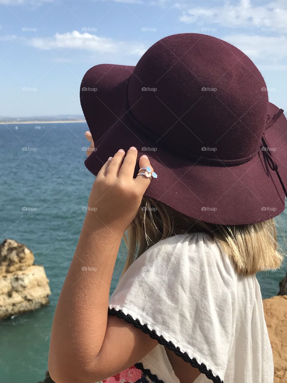 Overlooking the ocean