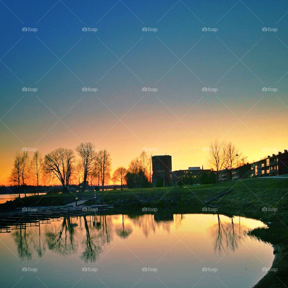 Sunset by Umeälven 💖☀💖