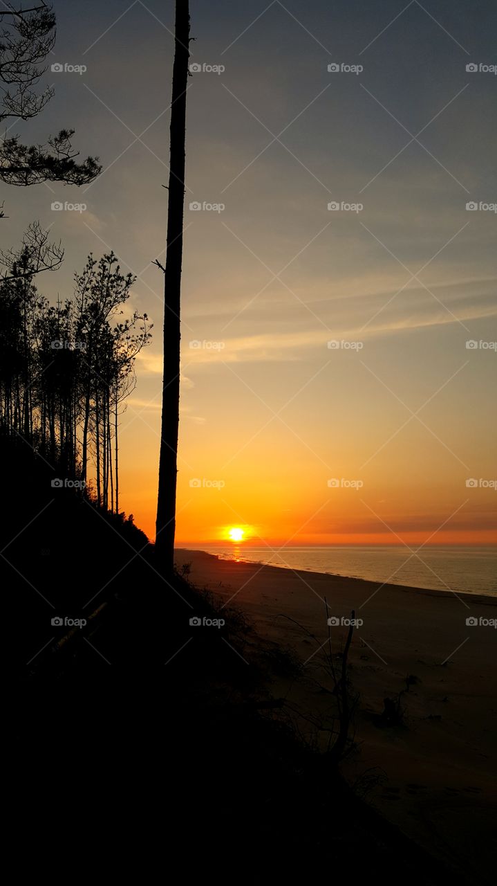 Evening on the beach.