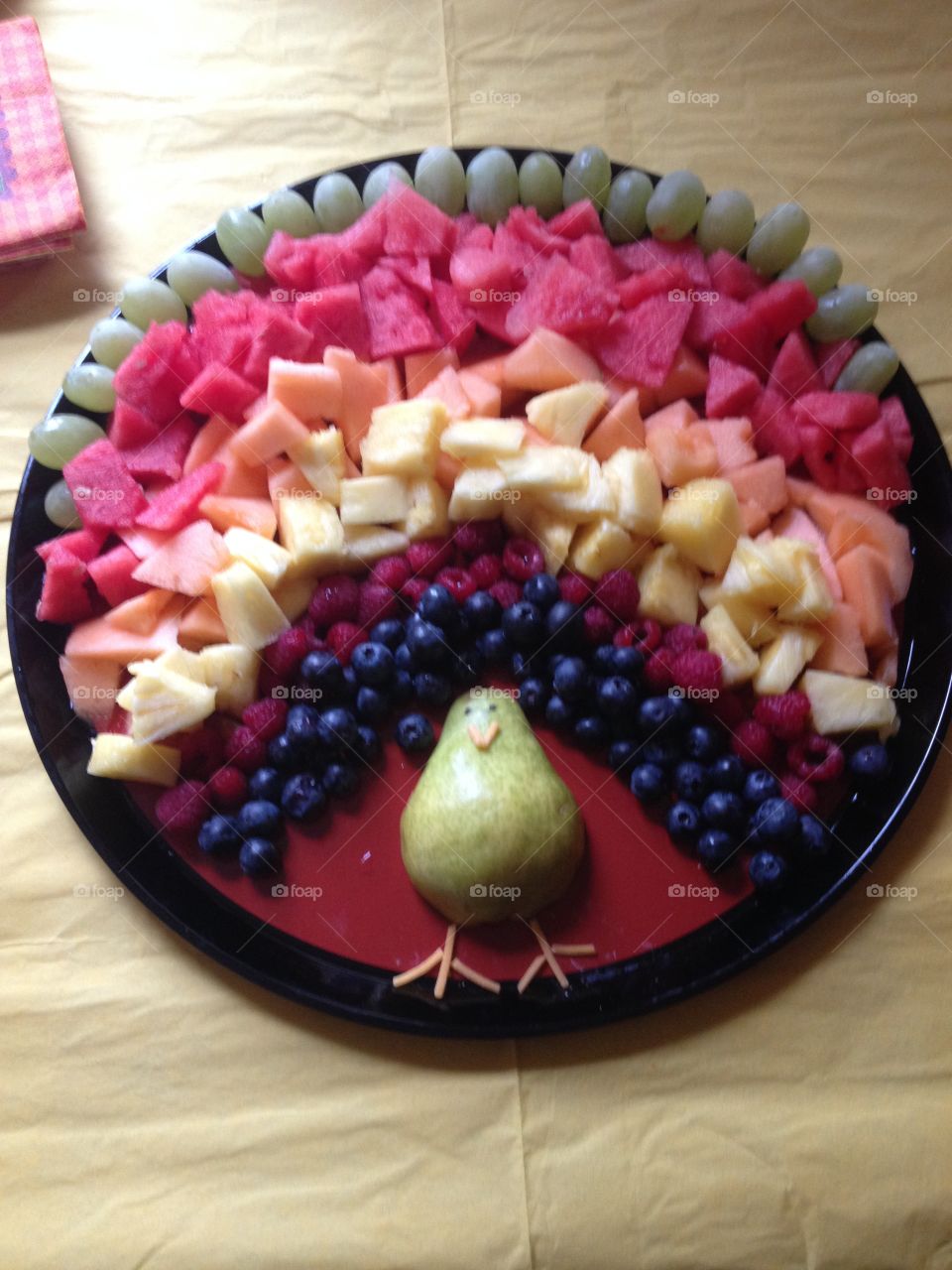 A fruit turkey