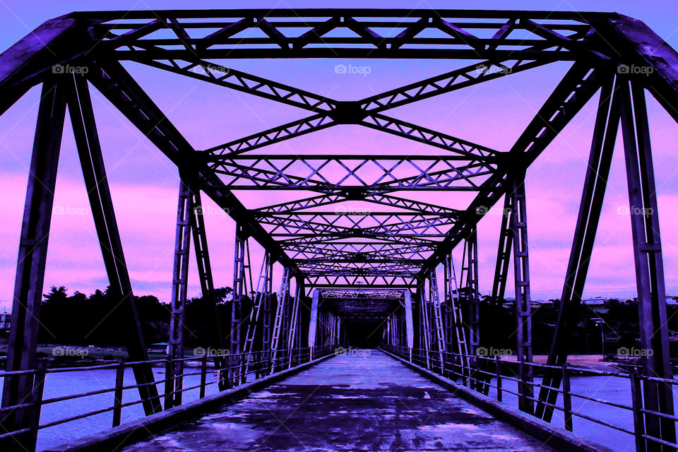 Sunset Over The Old Bridge