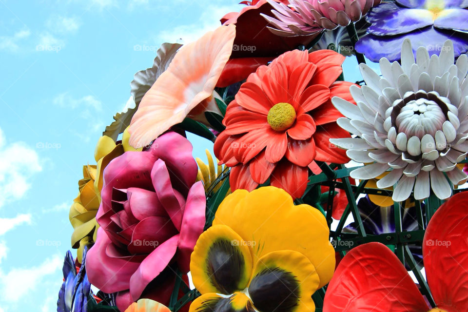 nature flower color sculpture by sanpip