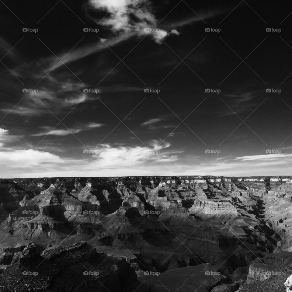 Grand Canyon in black & white 