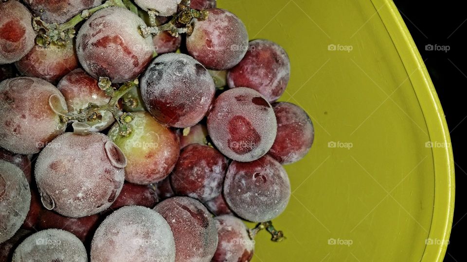 Frozen grapes