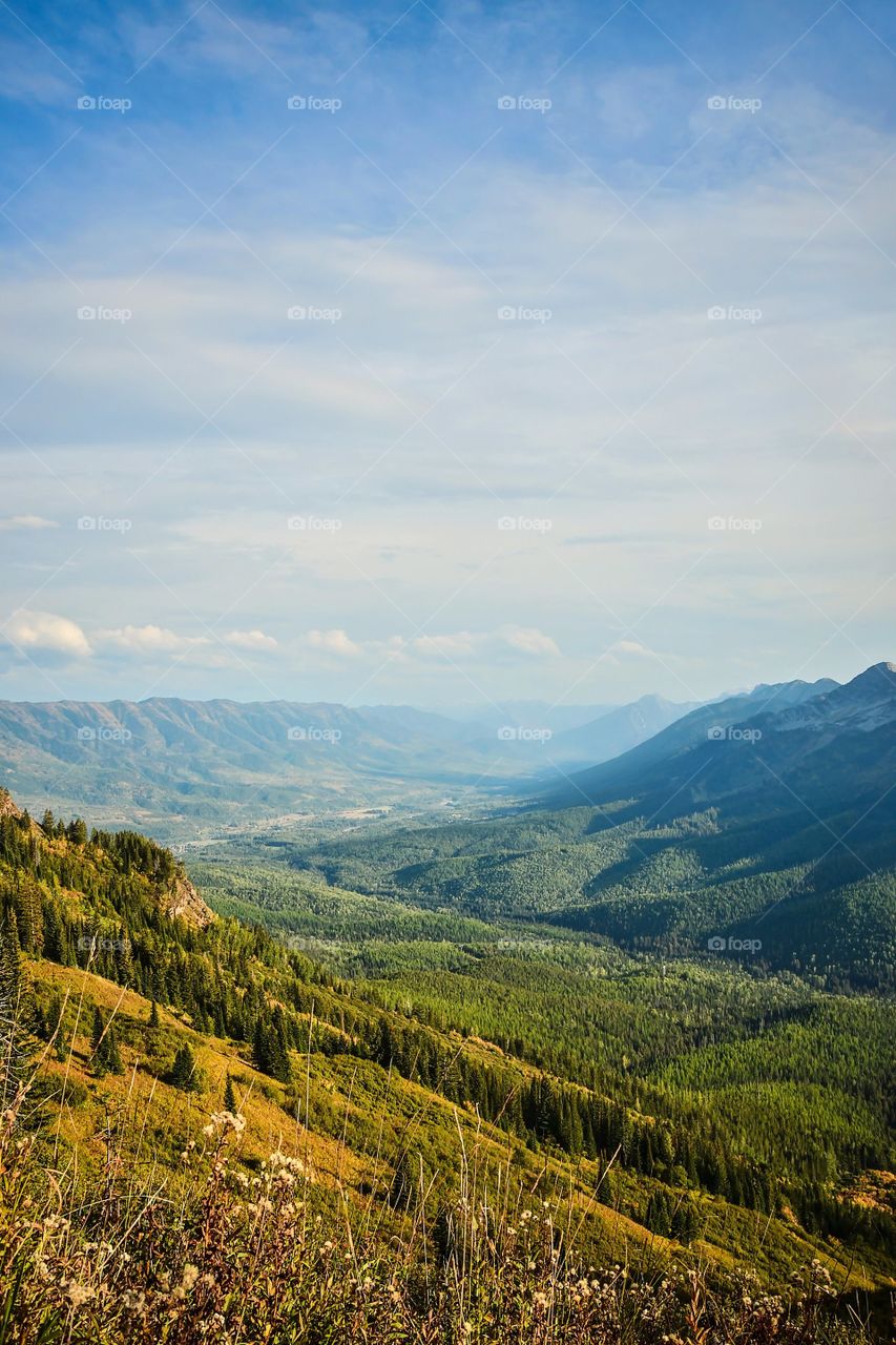 A beautiful view of mountains