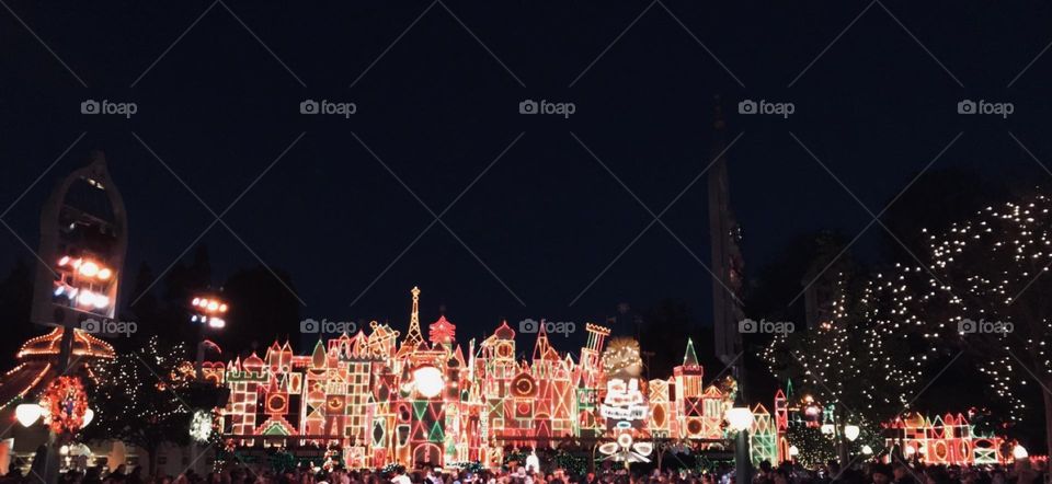 Small world during Christmas time 