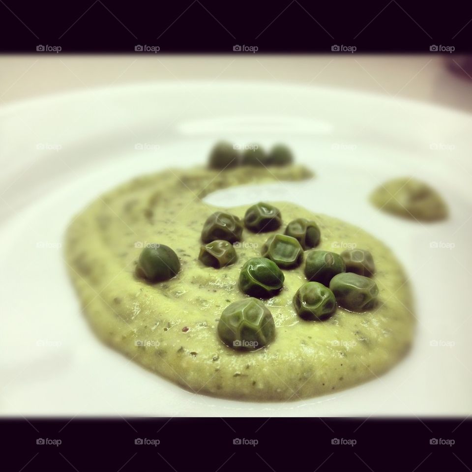Pea purée 