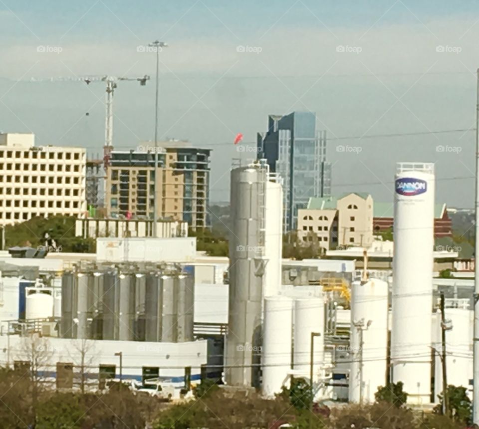 Dannon yogurt factory in Fort Worth, Texas.