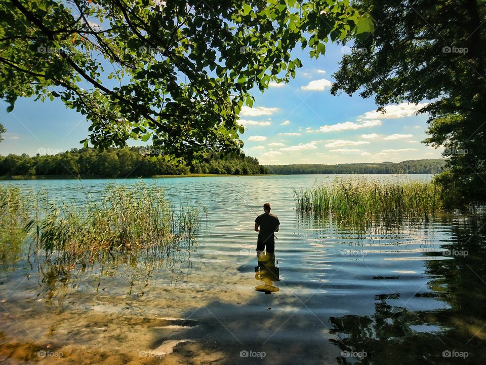 Fishing in Poland. Limajno Lake