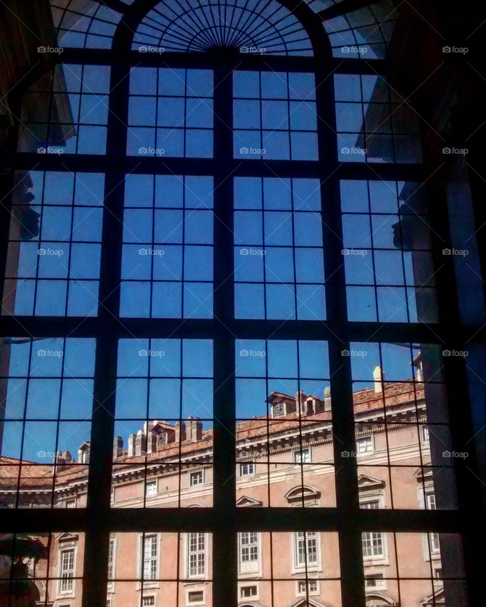 Caserta Palace Window. Palacci Caserta
