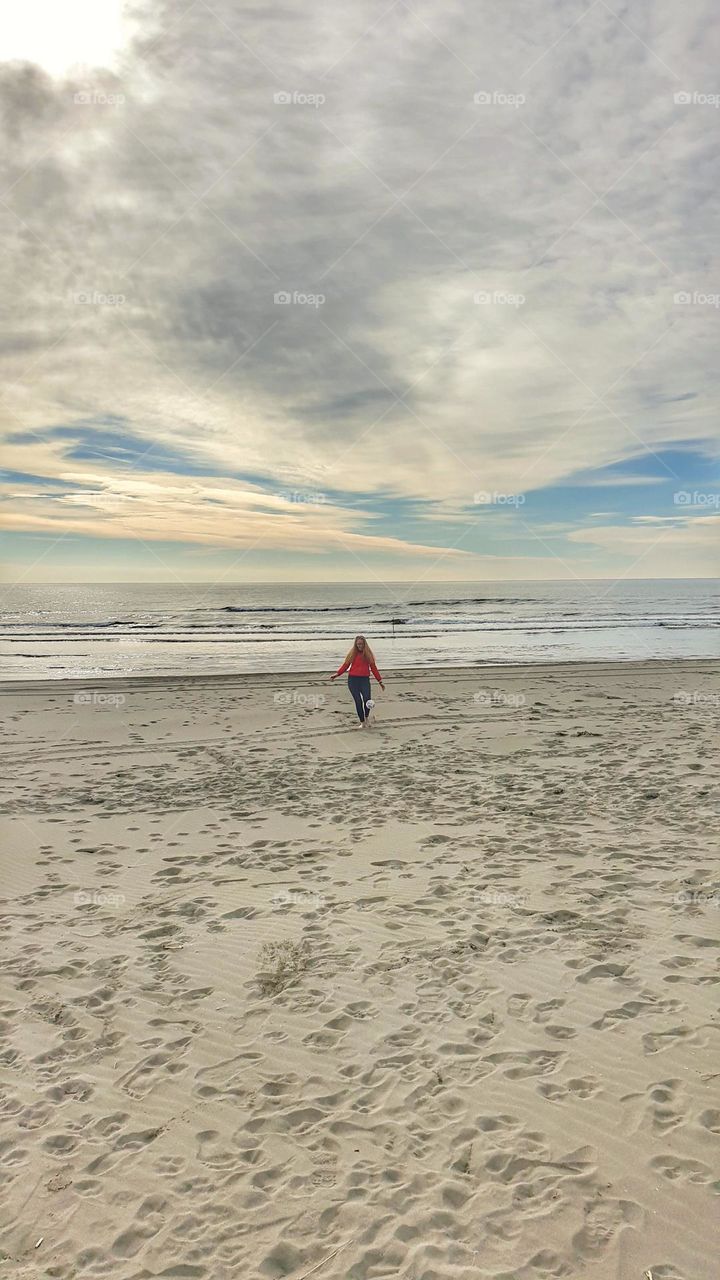 Montenegro beach on winter